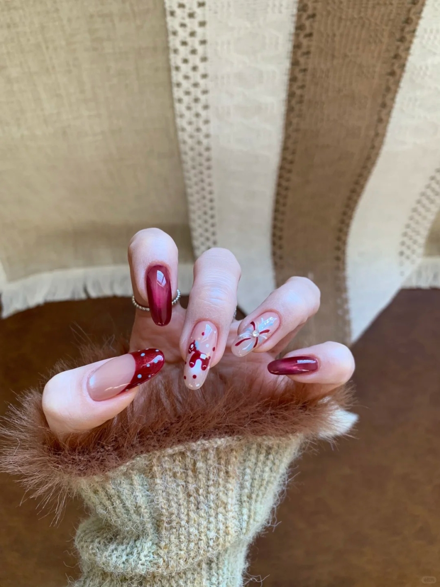 复古猫眼红韵小马