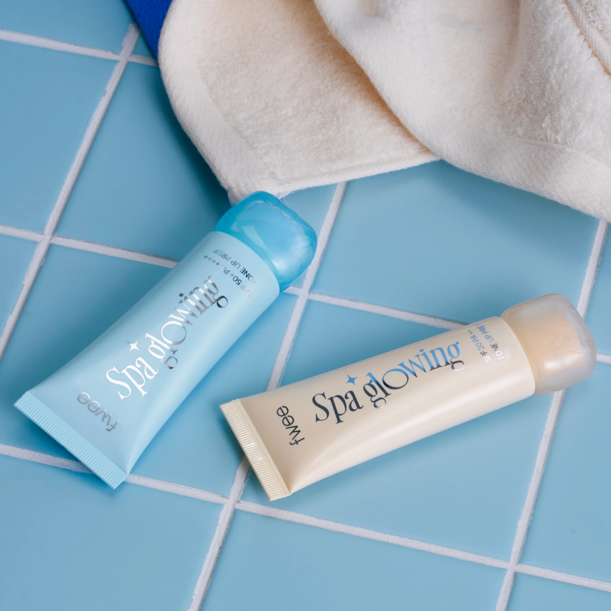 Fwee Spa Glowing Base 采用了品牌标志性的“圆润美学”