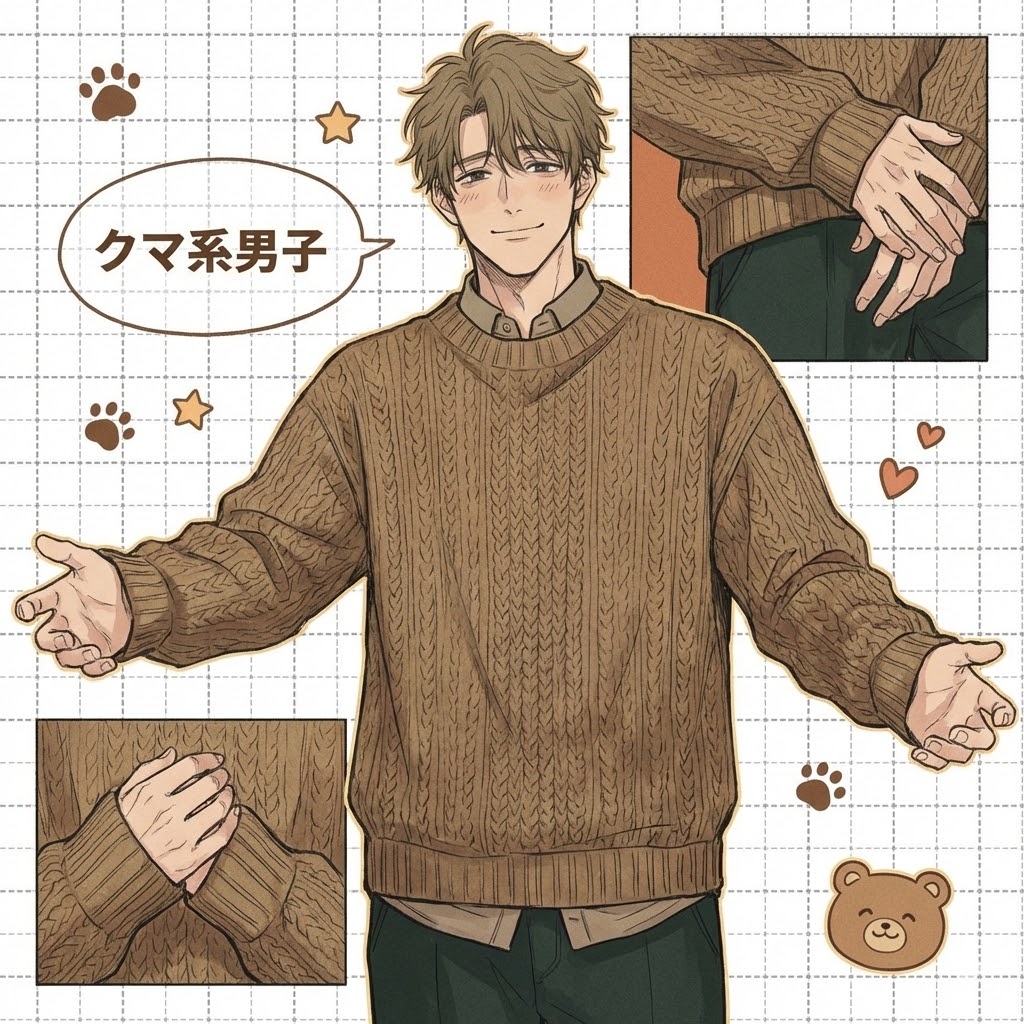 4. 熊熊系男友：行走的安心枕头