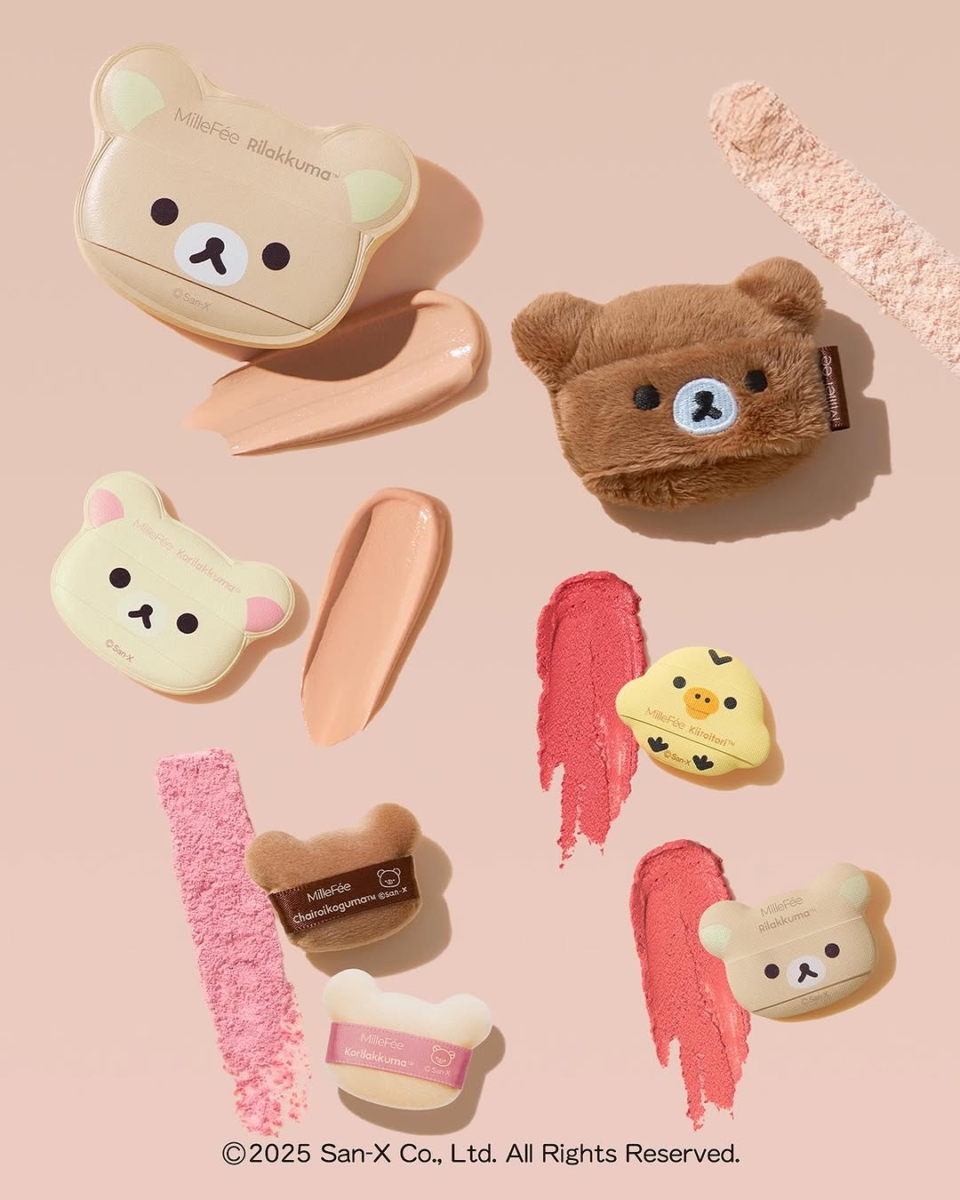 MilleFée × Rilakkuma 迷你粉扑