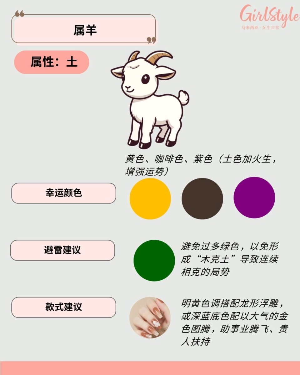 🐑 属羊美甲建议