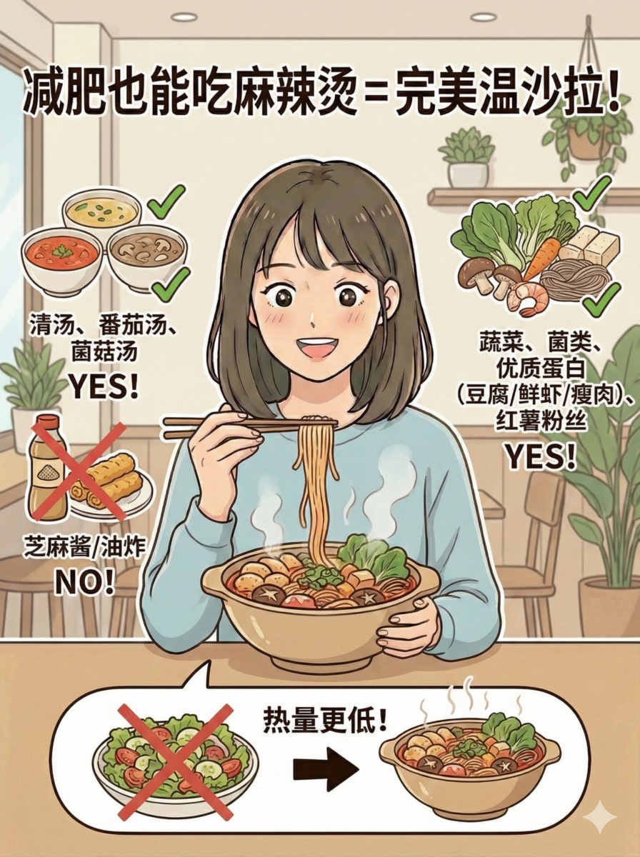 减脂人的狂欢！选对配菜的麻辣烫比沙拉还瘦