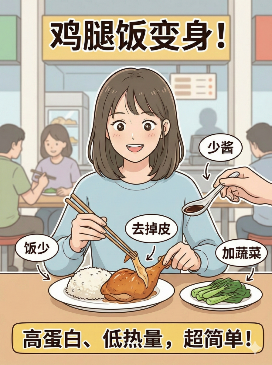 避开热量陷阱！鸡腿饭和鸭腿饭的正确打开方式