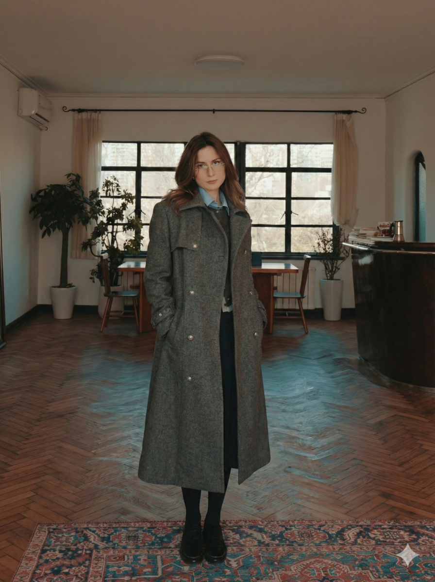 Look 3：清冷强大的职场天花板