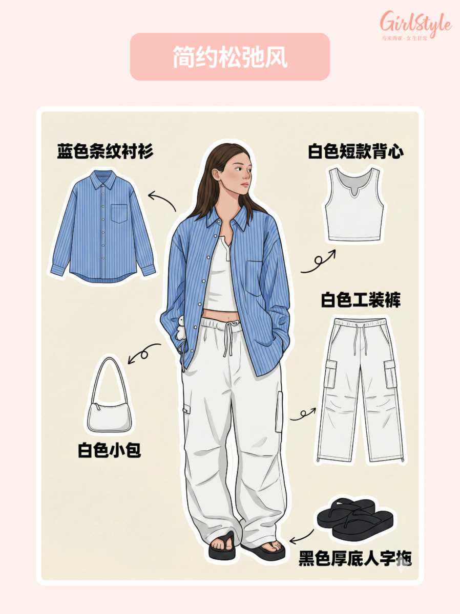 C 占比最高：简约松弛风