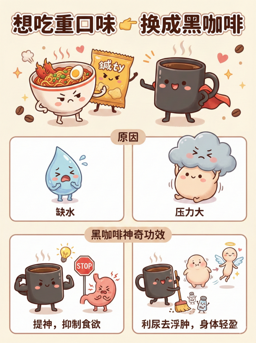 想吃重口味食物 👉🏻 换成黑咖啡