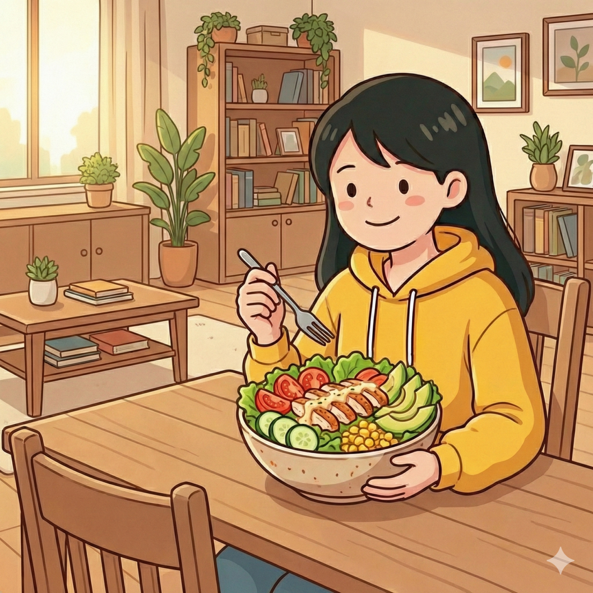 摄取高纤维的全谷物与蔬果