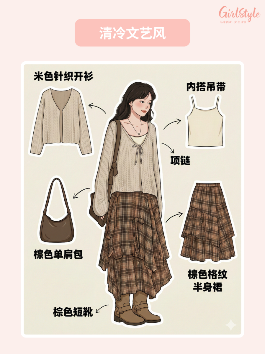 E 占比最高：清冷文艺风