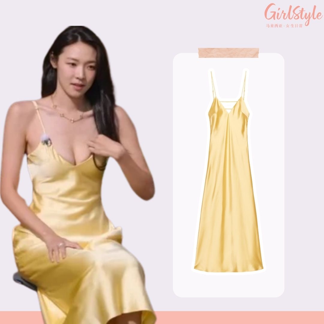 🔍 Zara SATIN MIDI DRESS 约 RM200