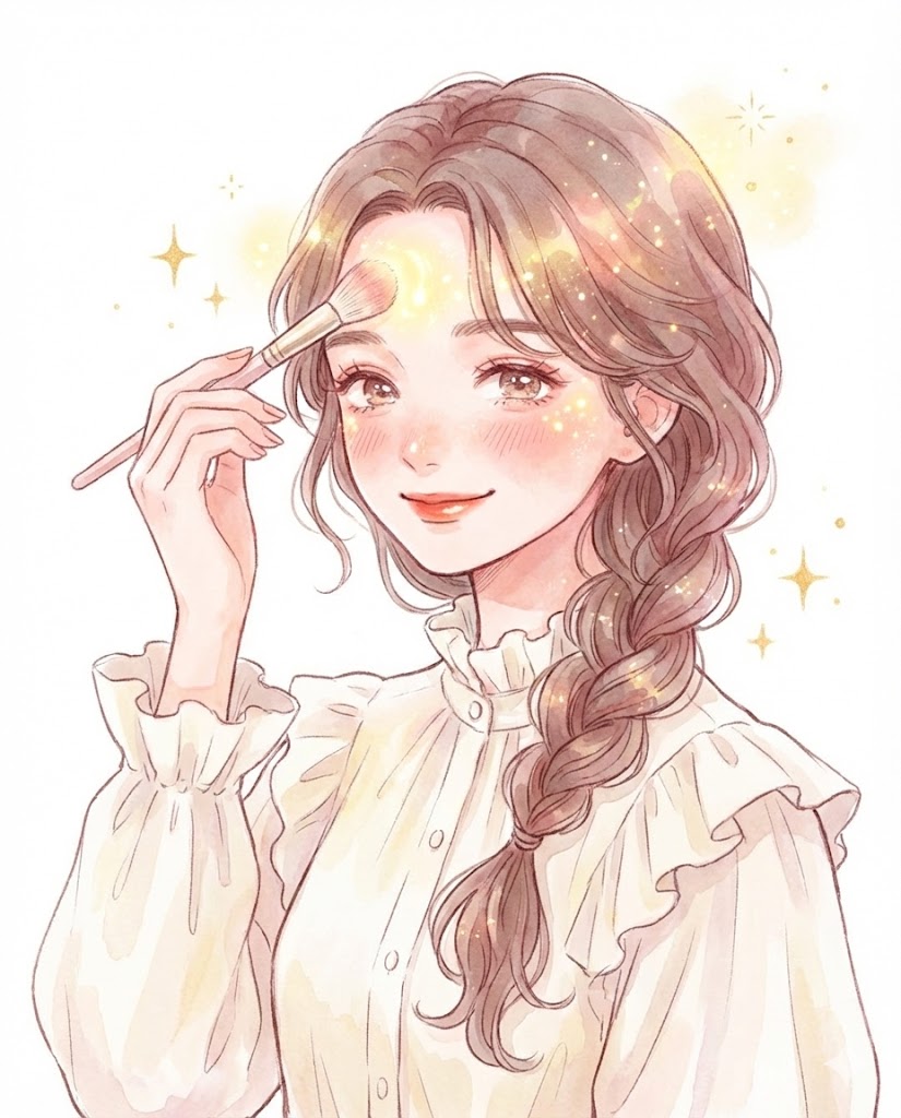 5. ✨ 高光拌饭：额头亮，好运到