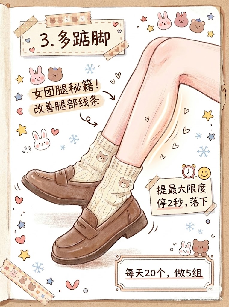 三、 拯救肌肉小腿：多踮脚