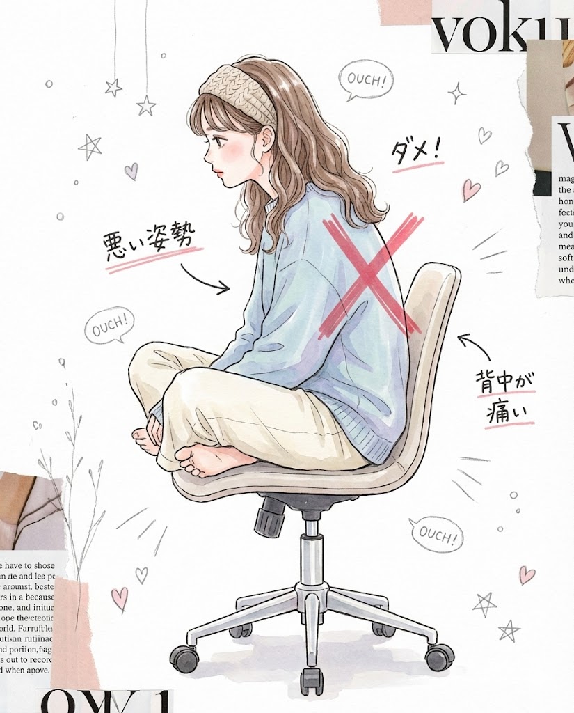 ❌ 4. 盘腿坐：血液循环杀手