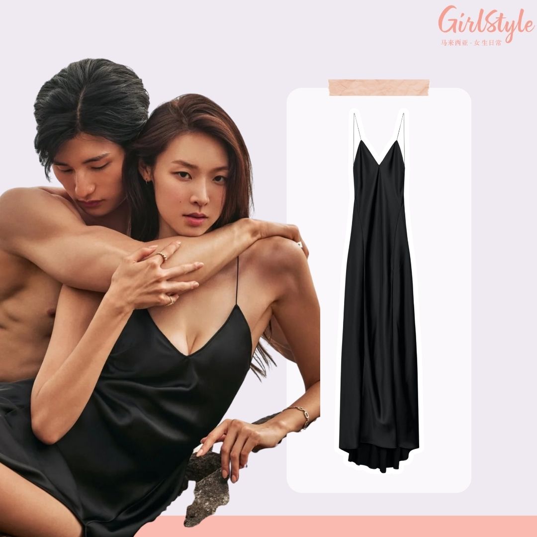 🔍 ZARA LONG SATIN DRESS 约 RM530