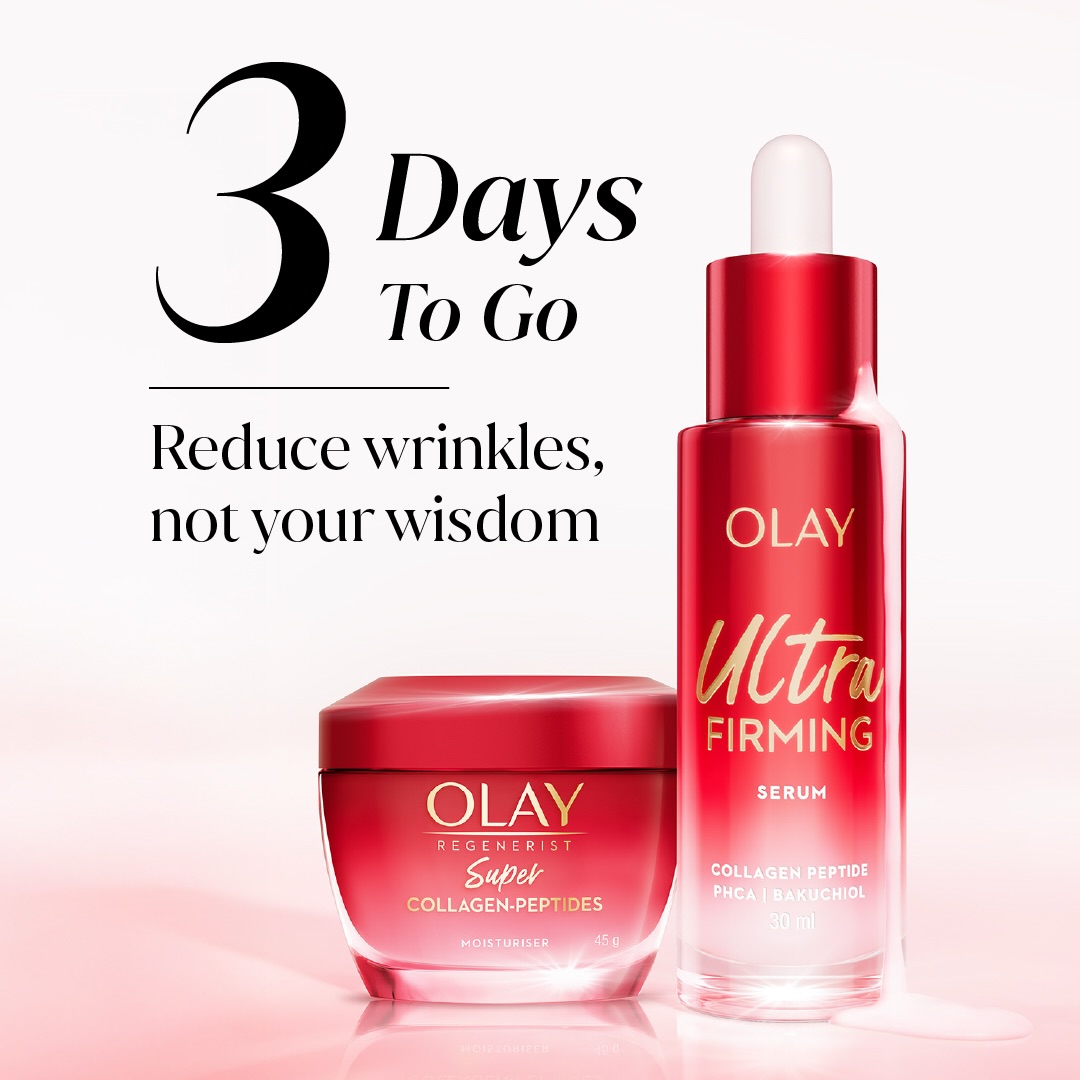 Olay Ultra Firming Serum & Regenerist Super Collagen-Peptides Moisturizer