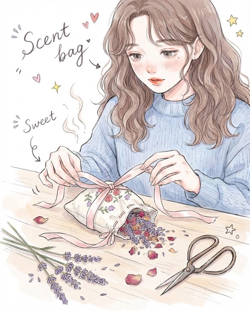 2. 🧶 制作香薰干花袋