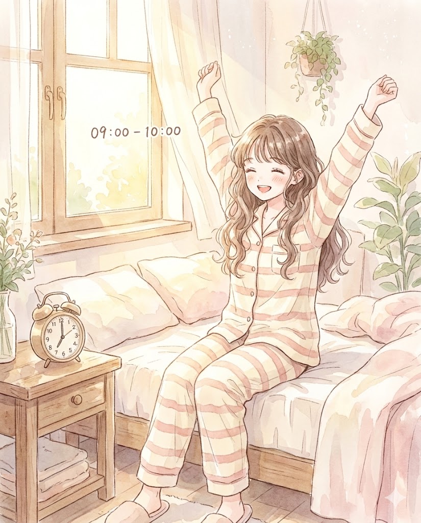 1. ⏰ 拒绝懒觉！吉时起床“接财气”