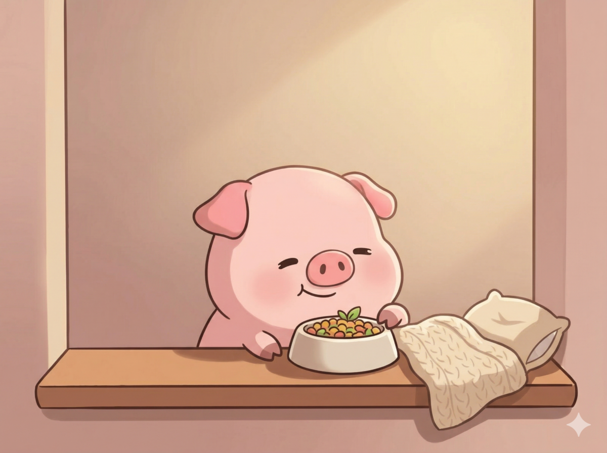 尊重生存本能，该吃吃、该睡睡