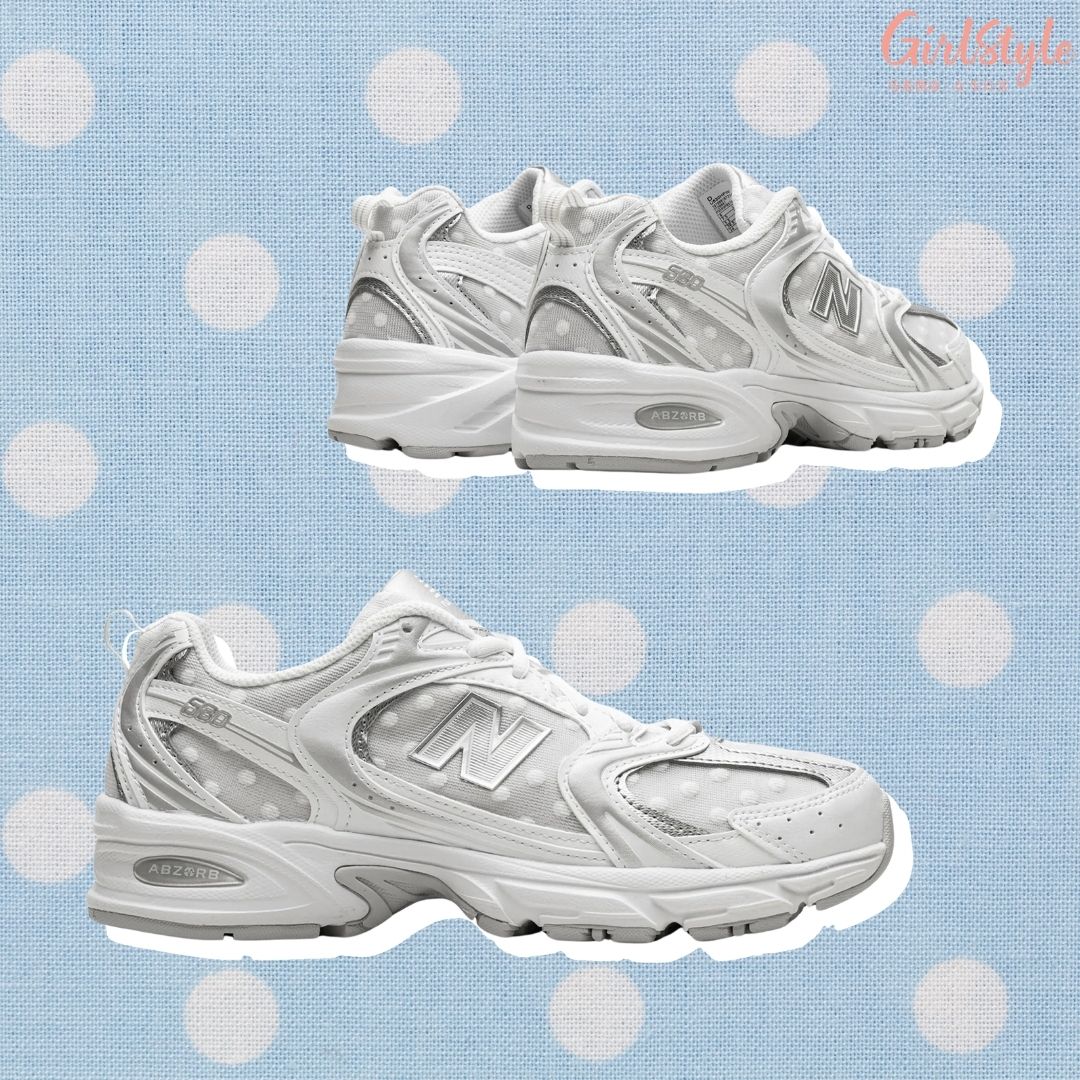 New Balance 530 White Silver Metallic