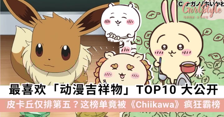 全网疯传！最喜欢「动漫吉祥物」TOP10大公开：皮卡丘排第5、Chiikawa疯狂霸榜！