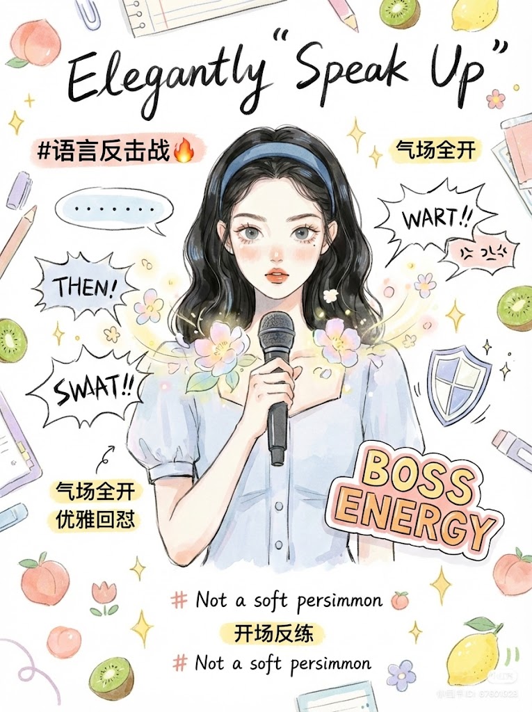 二、 语言反击战：气场绝对不能输