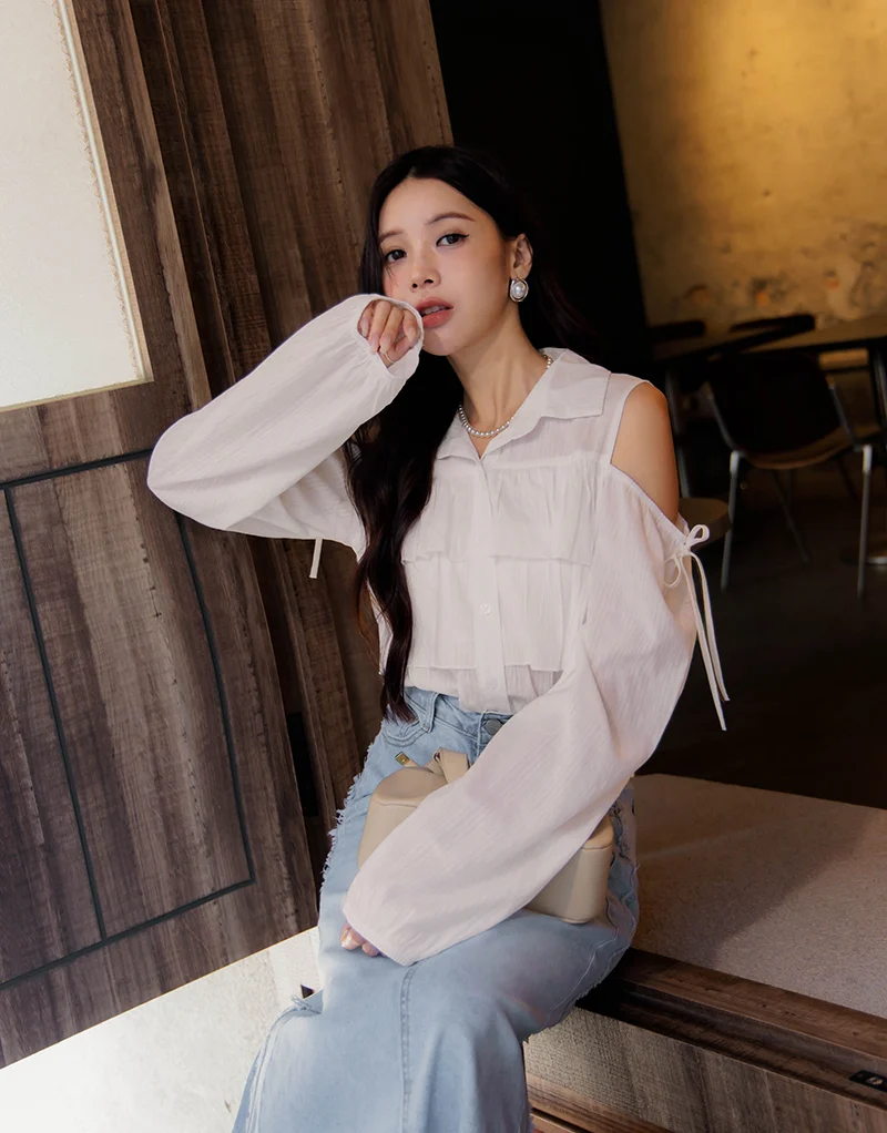 遮住最肉的地方，露出最瘦的线条