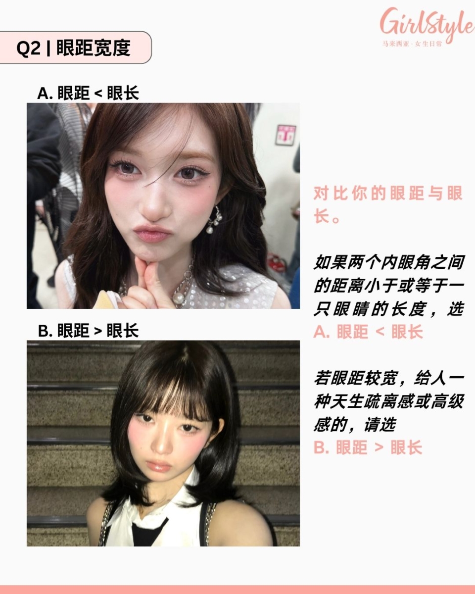 Q2 | 眼距宽度，决定你的神韵风格
