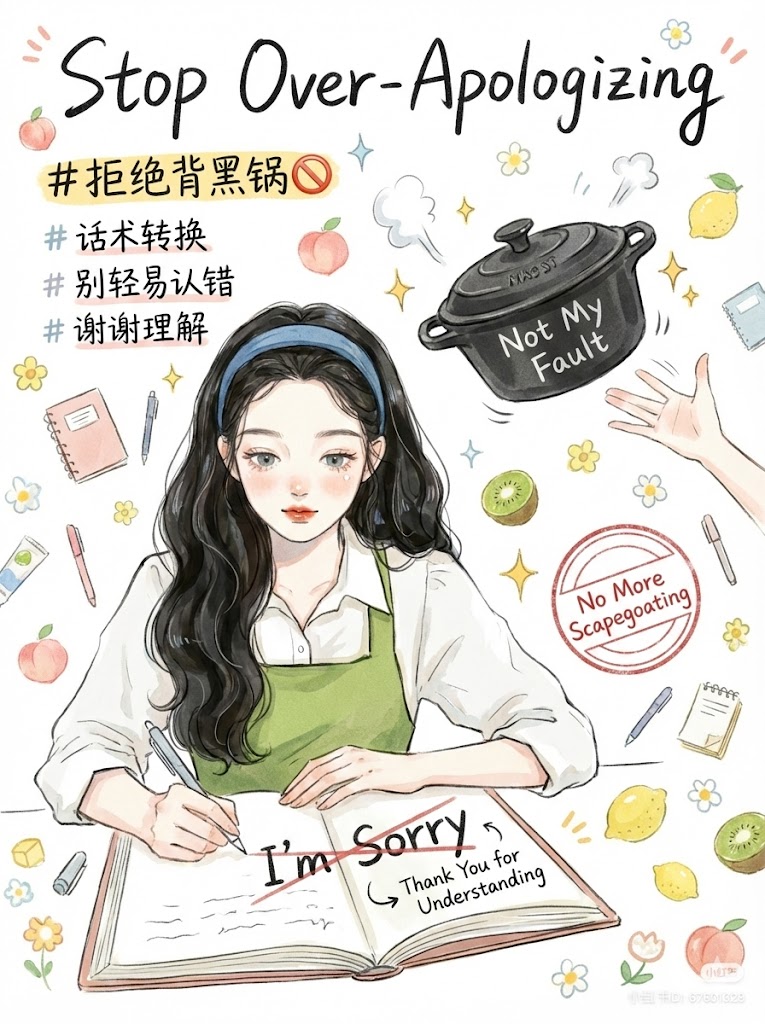 三、 拒绝无效道歉：别让自己背黑锅