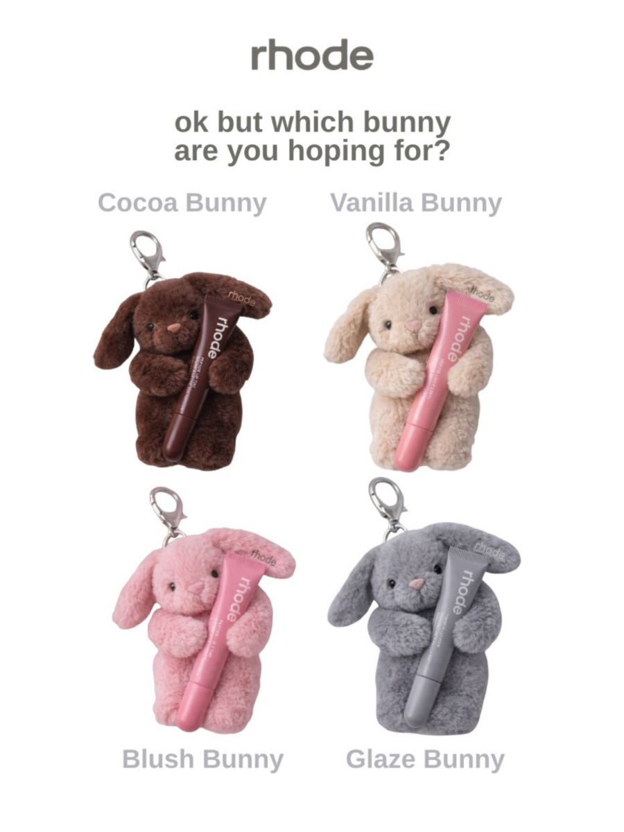 Jellycat 兔兔“抱紧”Rhode 唇蜜也太疗愈了吧~