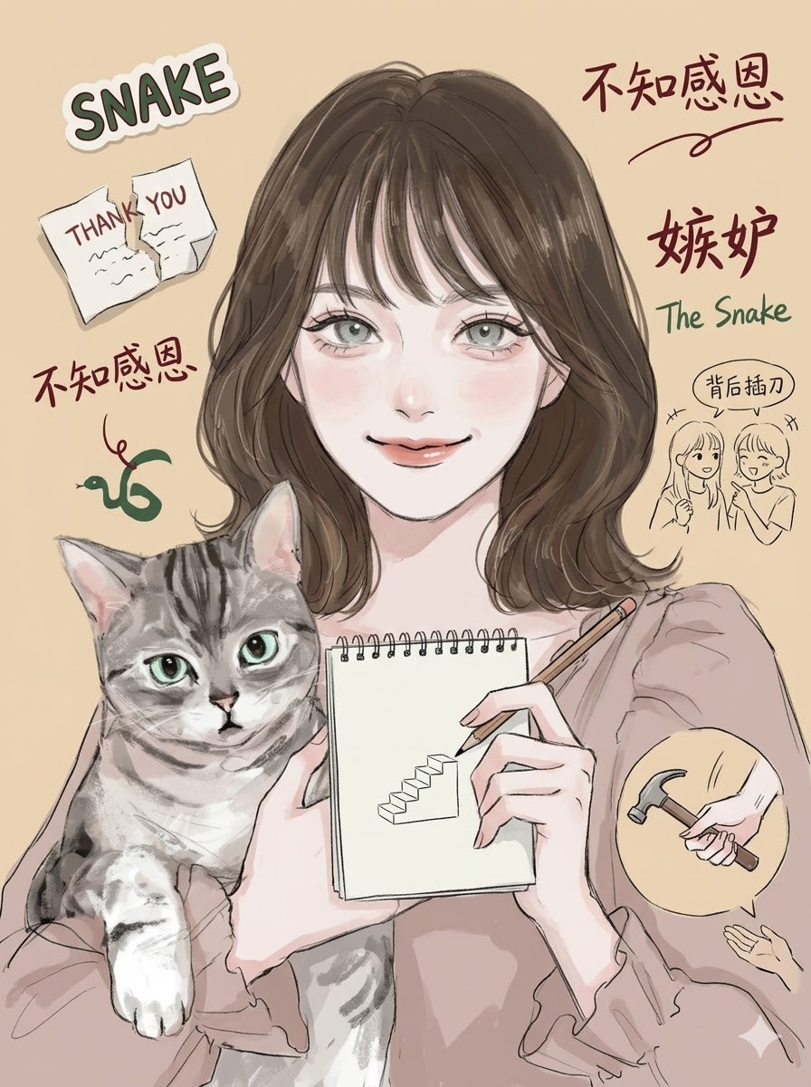 🚩 特征三：现实版农夫与蛇！不知感恩的“嫉妒阴狠者”