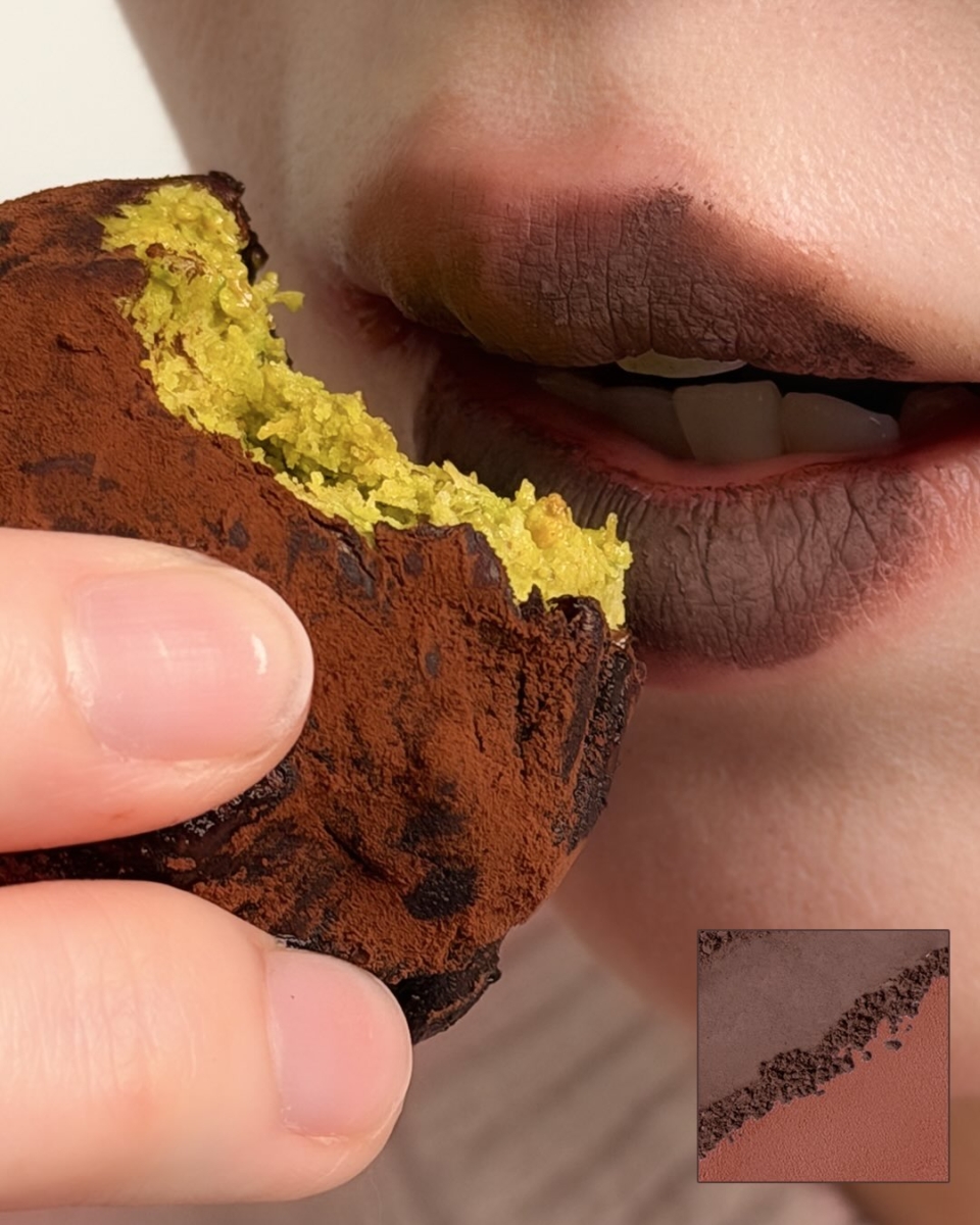 迪拜巧克力唇色的关键词是“肉桂棕”、“焦糖可可”或“开心果裸色”