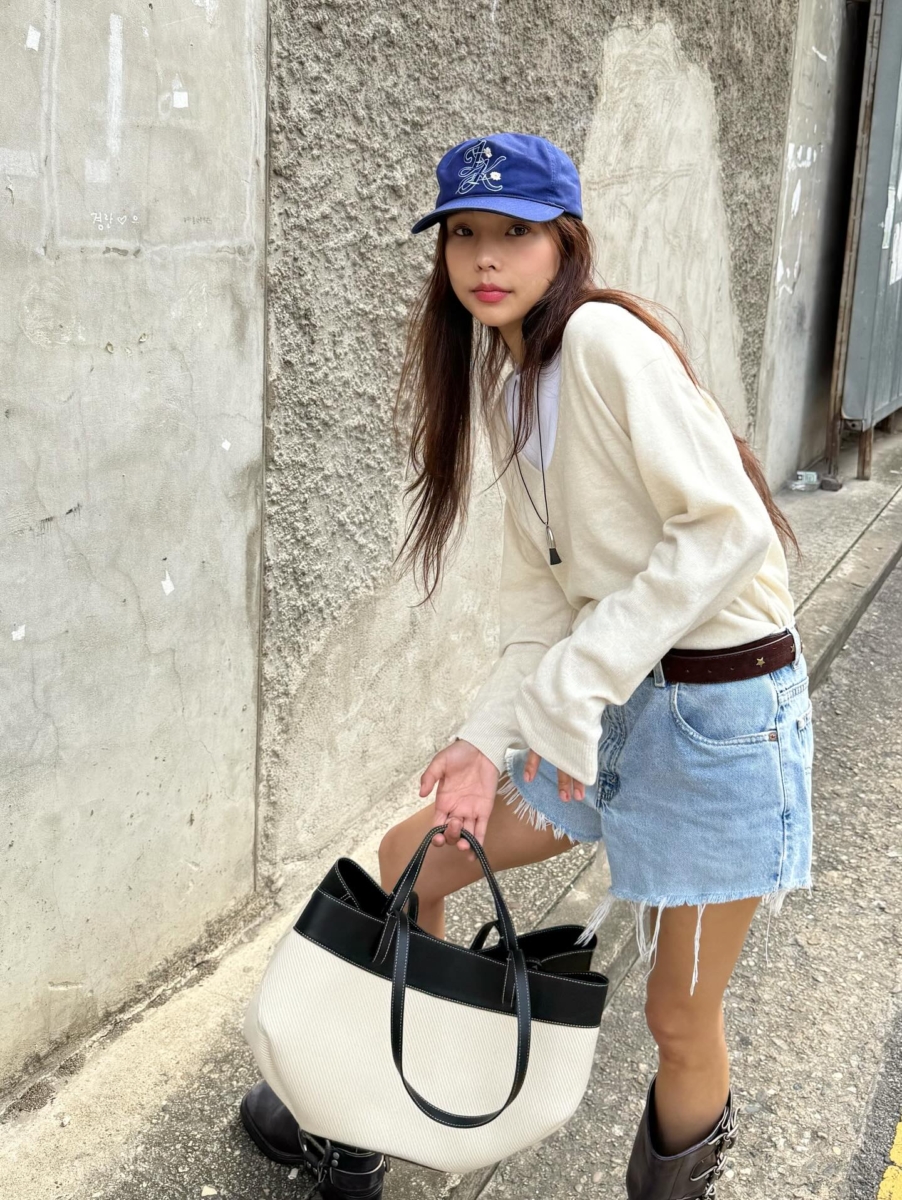 韩女穿搭5件套：01 棒球帽 | 显脸小神器