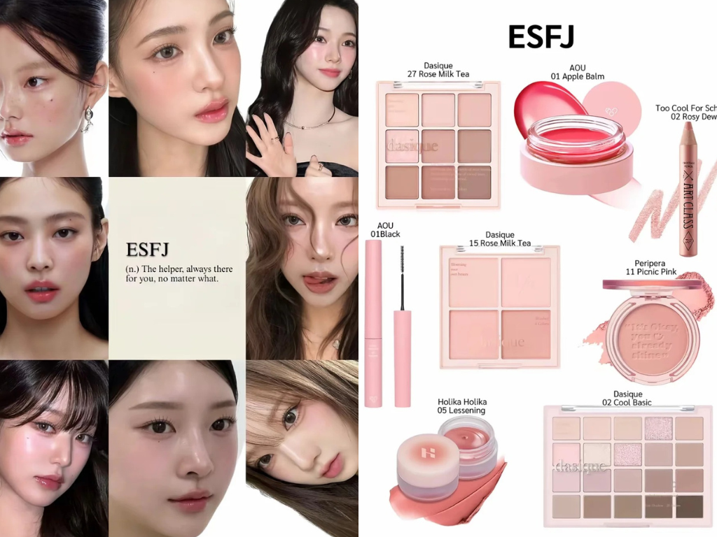 ESFJ 执政官：温柔邻家玫瑰妆