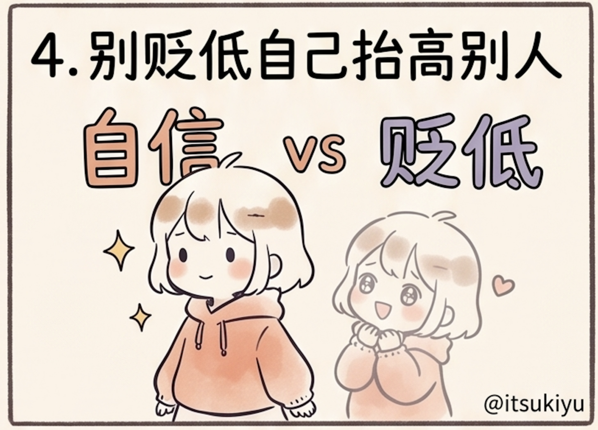 4. 别贬低自己抬高别人：拒绝自卑式社交
