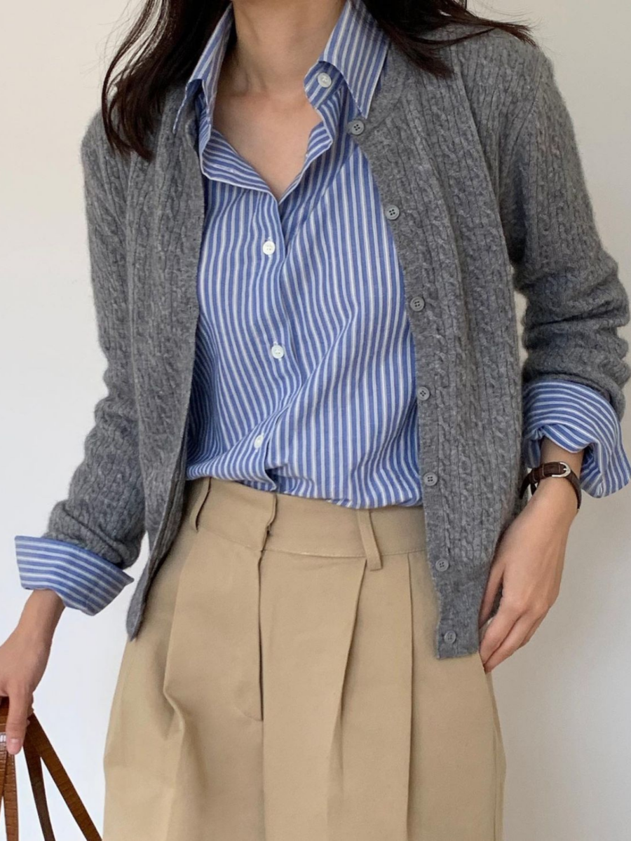 灰色搭配蓝色 | 知性气质