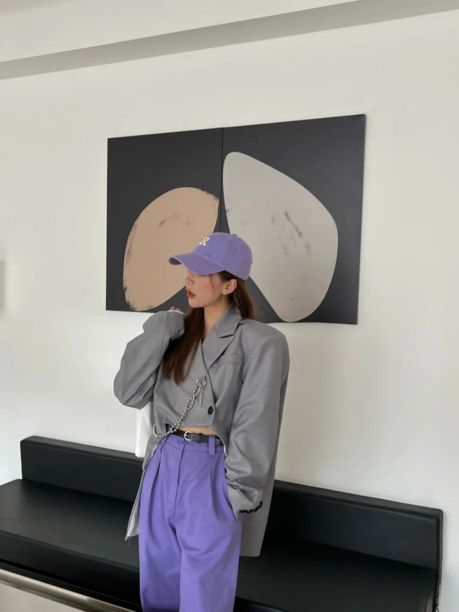 灰色搭配粉色/ 紫色 | 浪漫氛围