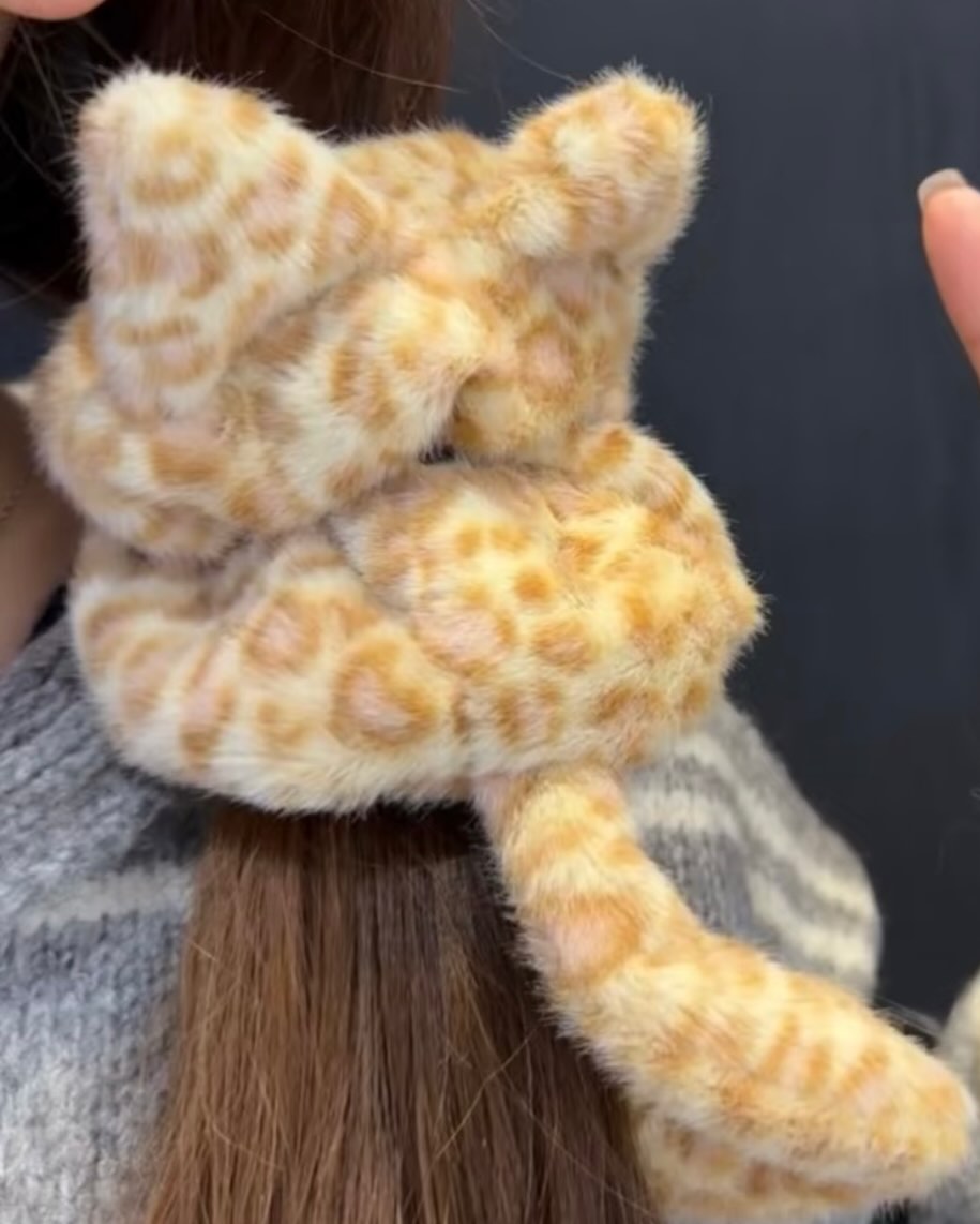 立体小猫耳发圈