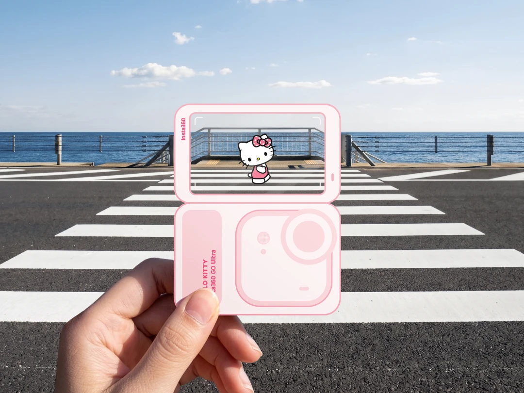 Insta360 GO Ultra x Hello Kitty 联名限定附赠透卡