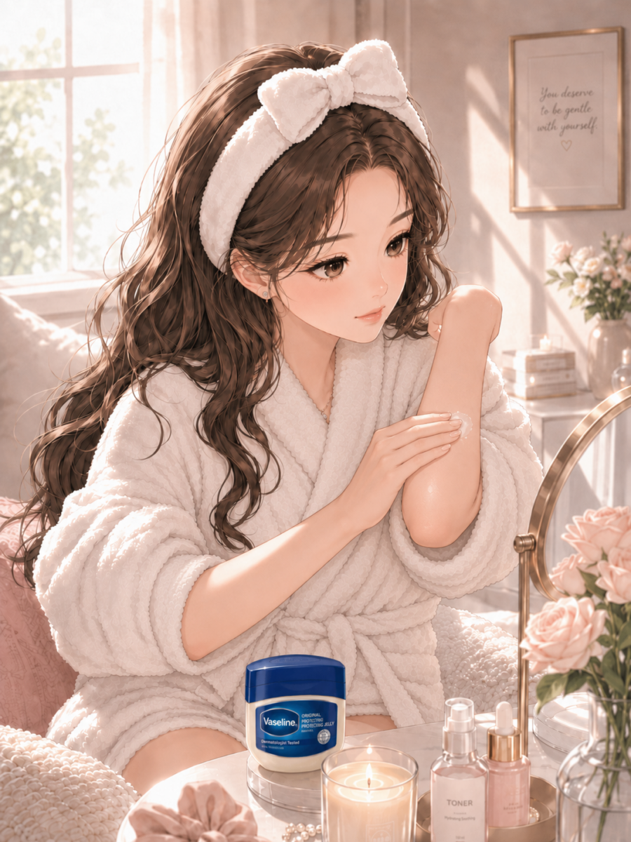 Vaseline 凡士林妙用：拯救手肘、膝盖与脚后跟干裂