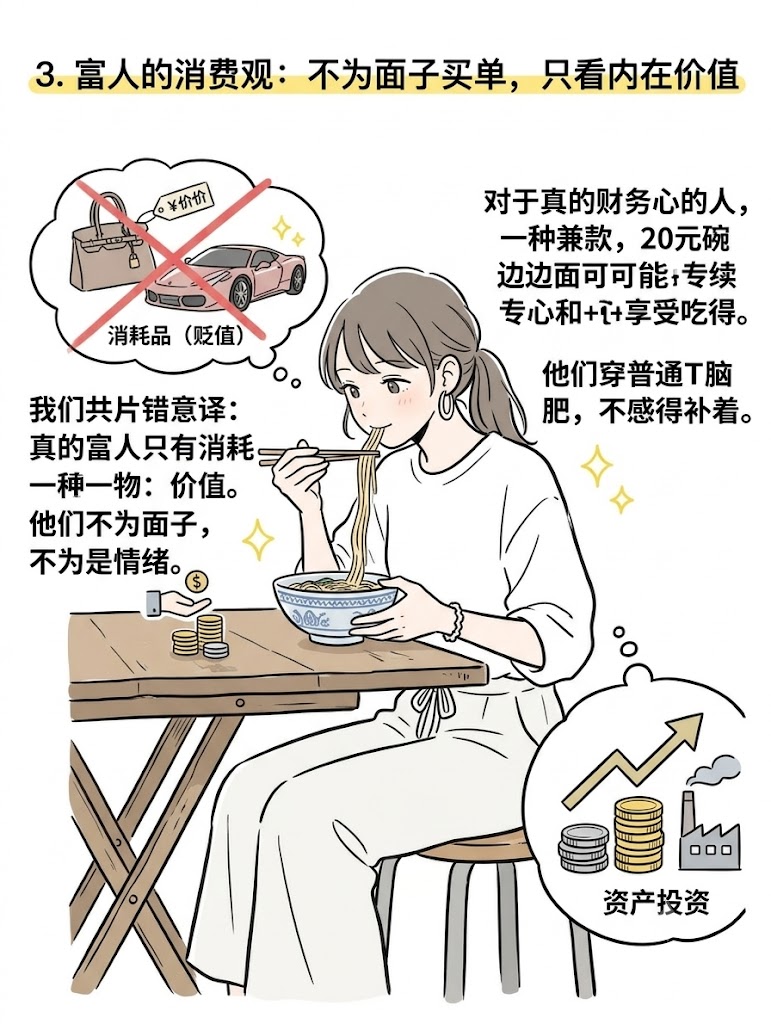 3. 富人的消费观：不为面子买单，只看内在价值