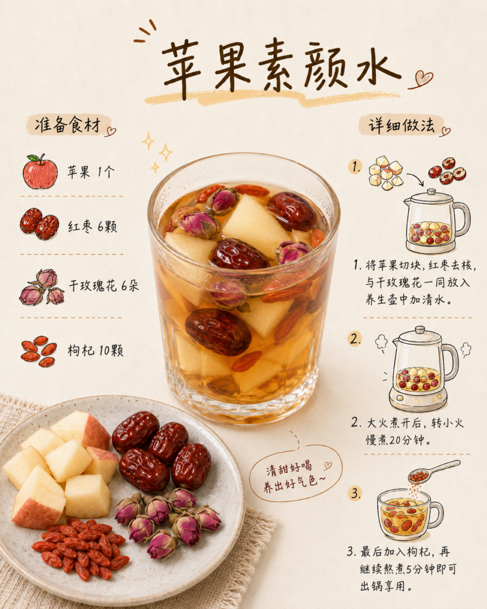 苹果素颜水 | 自带高光小心机