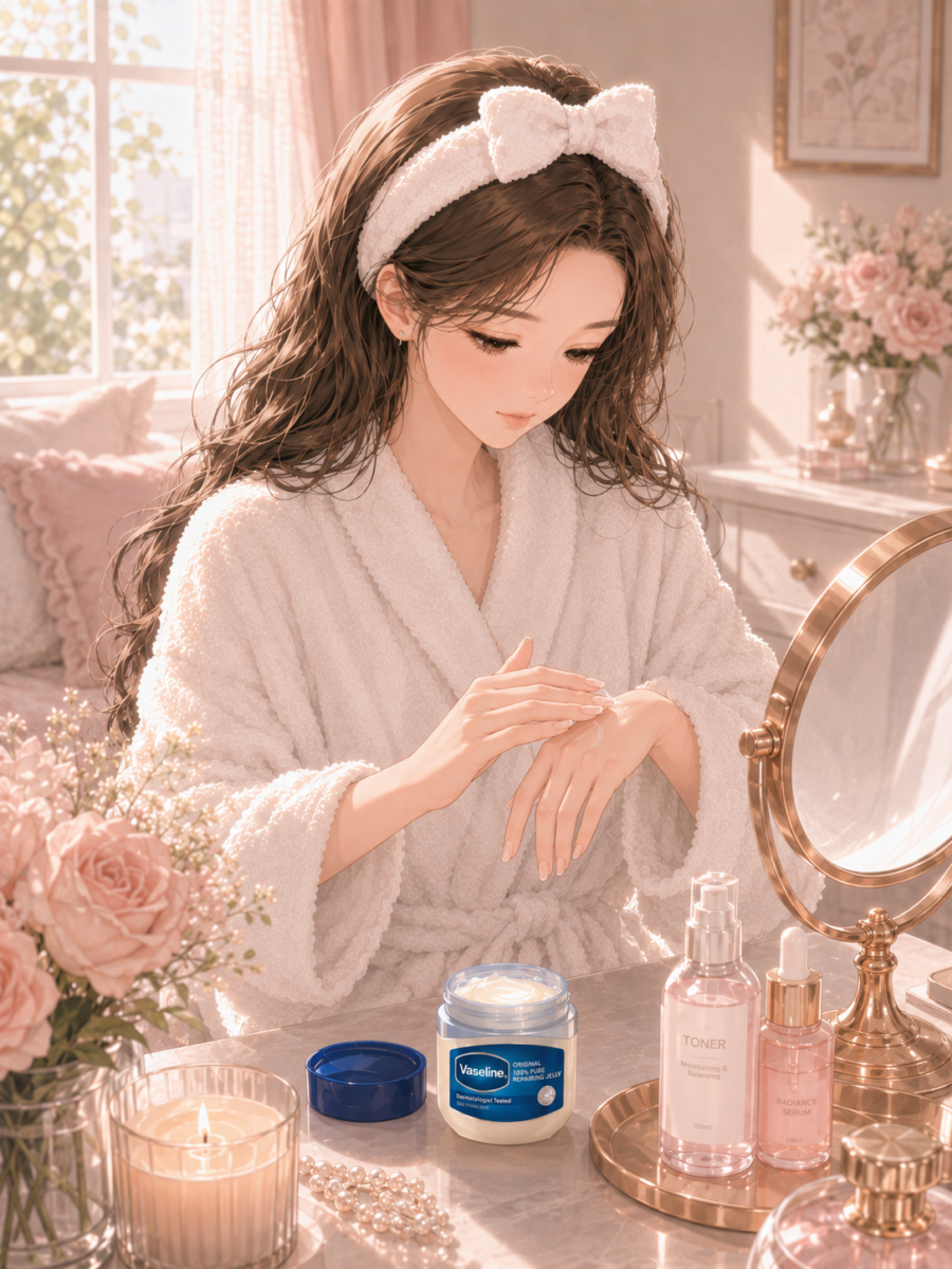 Vaseline 凡士林妙用：手部“加盖”滋养法