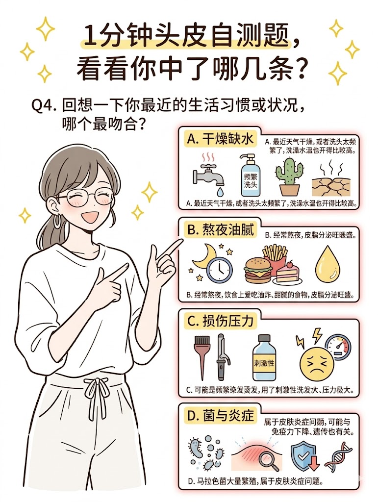 Q4. 回想一下你最近的生活习惯或状况，哪个最吻合？
