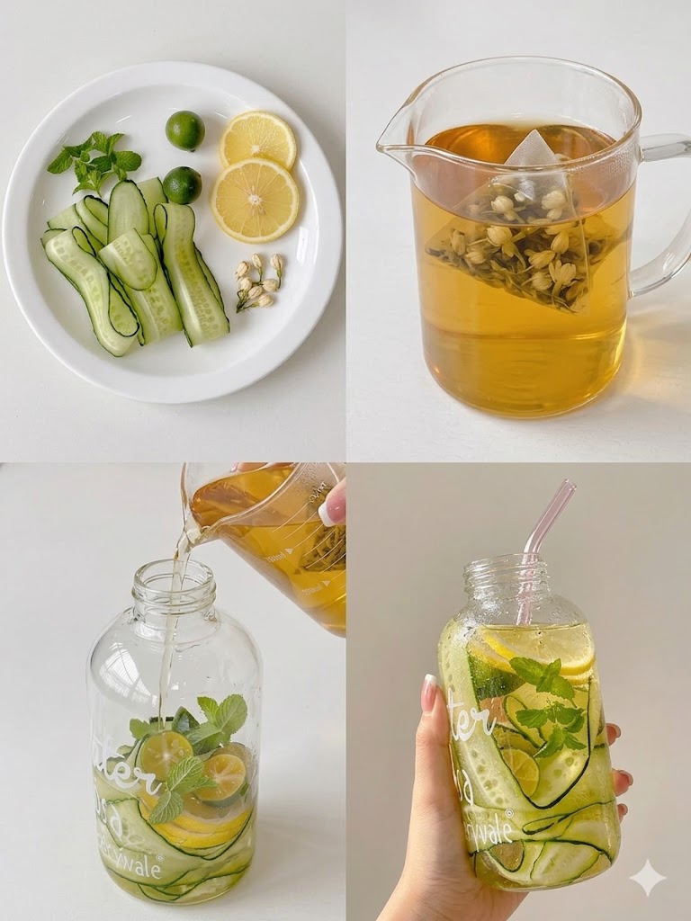 1. 青瓜柠檬超模水：