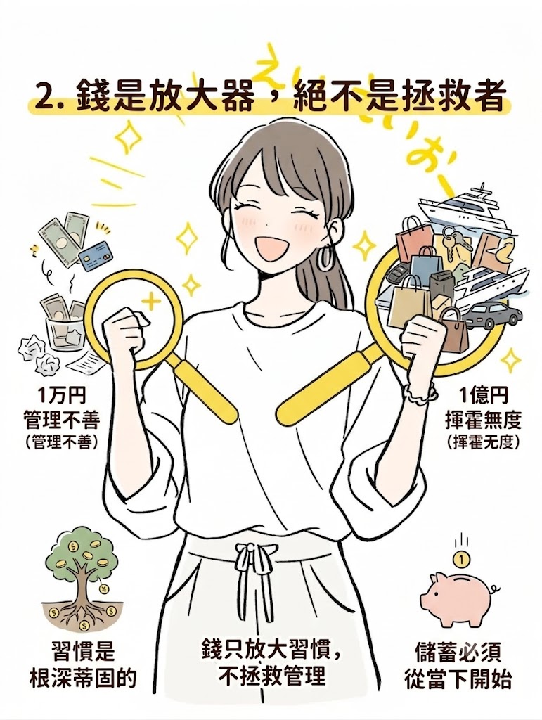2. 钱是放大器，绝不是拯救者