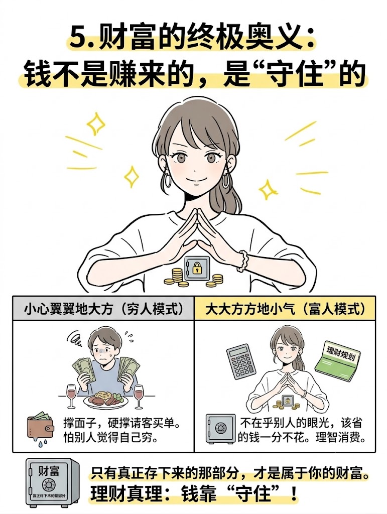5. 财富的终极奥义：钱不是赚来的，是“守住”的