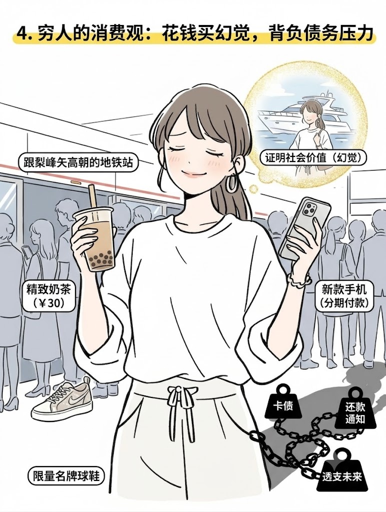 4. 穷人的消费观：花钱买幻觉，背负债务压力