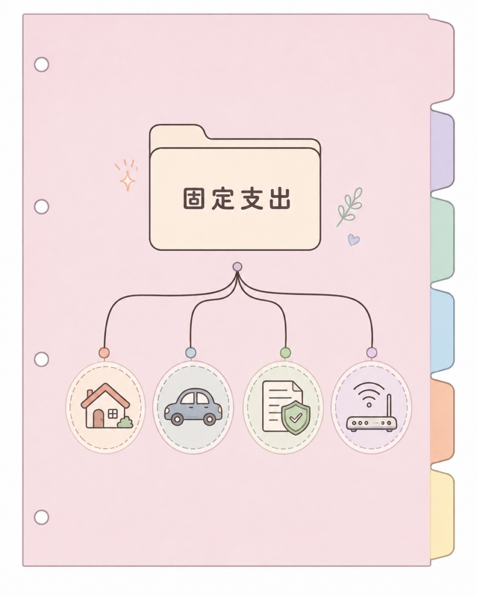固定支出：每个月雷打不动的硬性开销