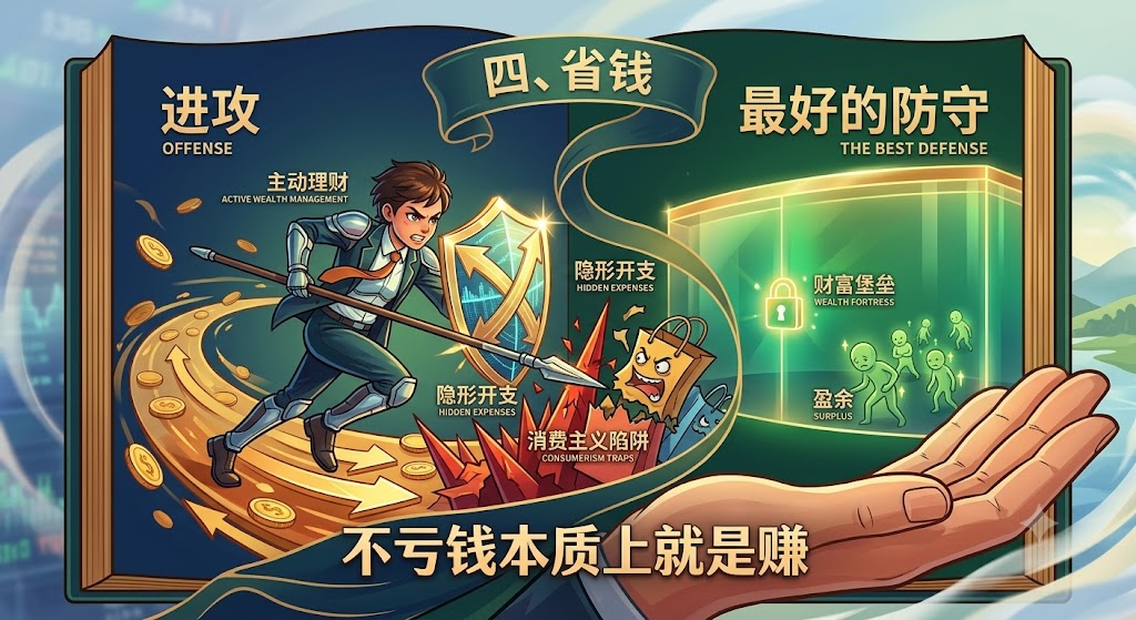 四、 省钱：最好的防守就是进攻，不亏钱本质上就是赚