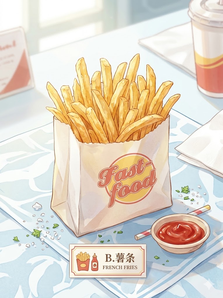 🍟 选择 B：薯条 —— 喜欢规律的隐形强迫症