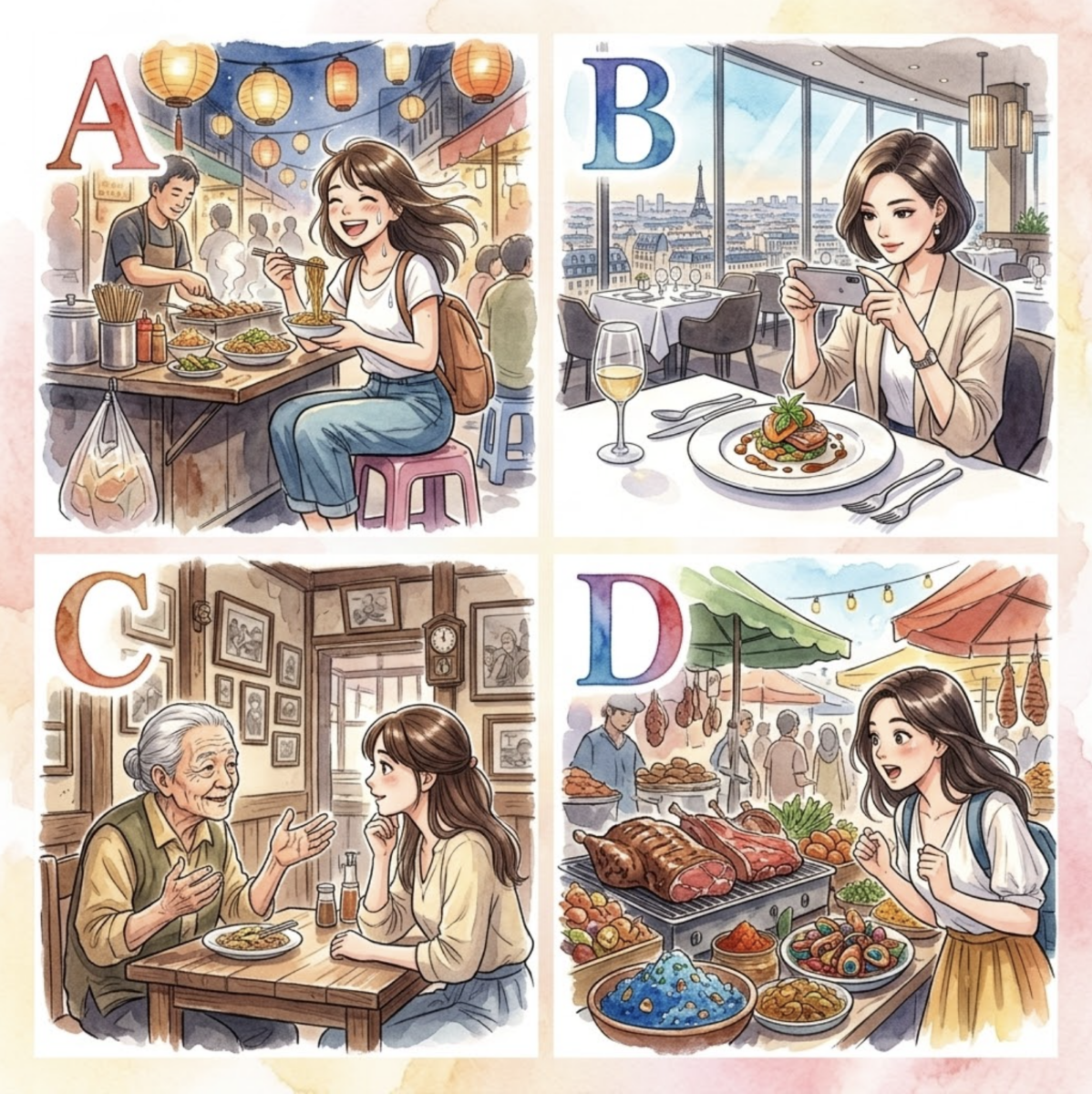 Q4. 提到在异国旅行时的“终极美食体验”，你最不能妥协的是什么？